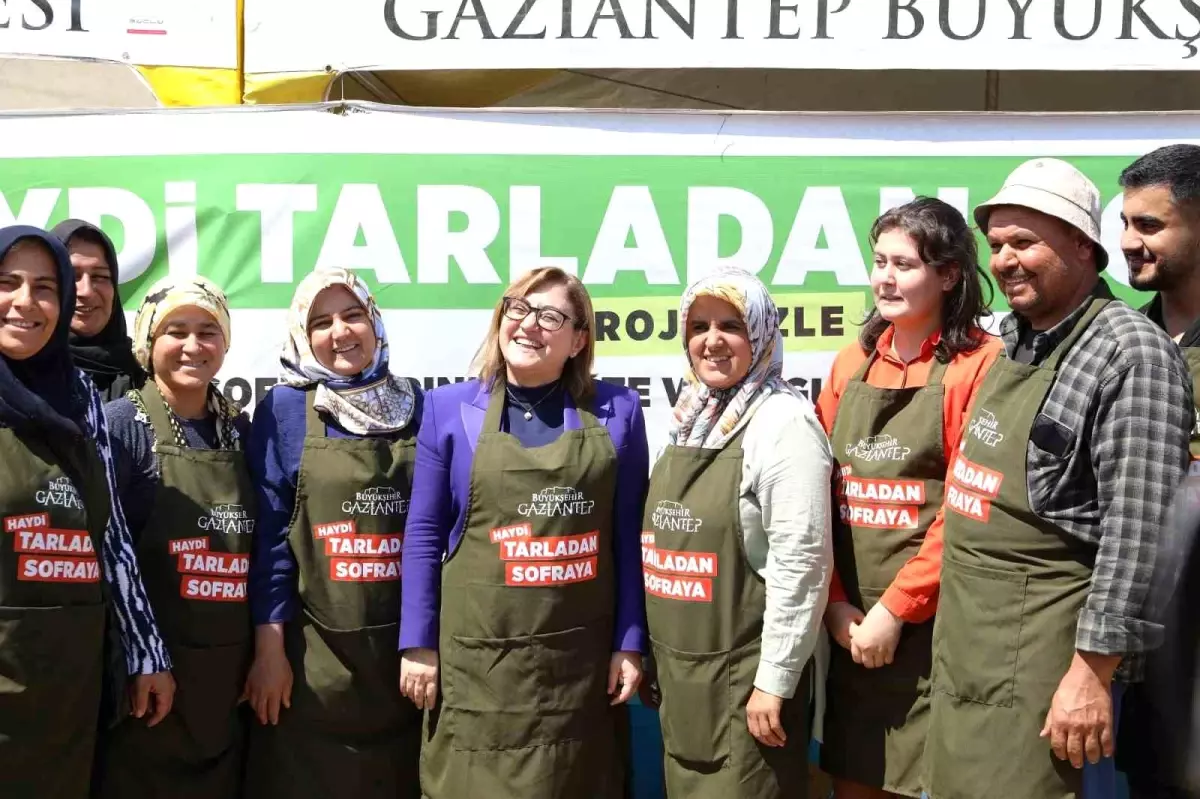 Gaziantep Büyükşehir Belediye Başkanı Fatma Şahin, Haydi Tarladan Sofraya Projesi kapsamında çiftçilerden alışveriş yaptı